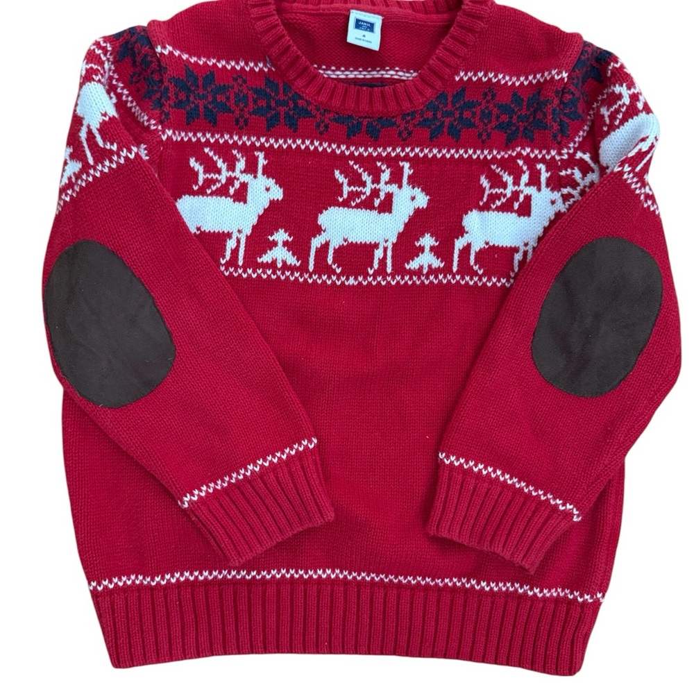 Janie and Jack Red Holiday Sweater